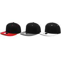Casquette Snapback Personnalisée en Toile à Six Panneaux, Bord Plat, Broderie Couleurs d'Équipe, Taille Unique Ajustable, Tendance avec Cordon