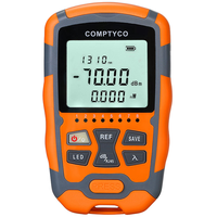 COMPTYCO - Probador de Fibra Óptica de Alta Precisión AUA-M7/M5, 10 Longitudes de Onda, OPM Integrado, Luz LED, Función RJ45, Medidor de Potencia Óptica