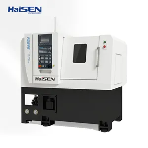 Máquina de torno CNC de cama plana, herramienta de guía lineal de 2 ejes, 5 entradas, certificado CE, fábrica de China