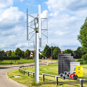 Éolienne verticale 5KW 10KW 15KW 30KW, générateur éolien vertical triphasé à aimants, pales en verre/basalte, puissance 96V-380V 5000W 10KW - Product Image 1