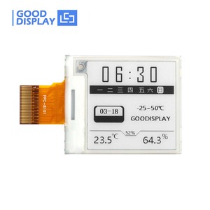 Module d'affichage industriel E-Paper haute résolution GDEM0154D67WT 1,54 pouce, écran E Ink EPD large plage de températures - Product Image 1