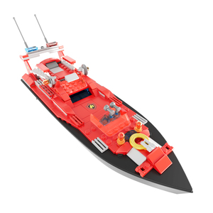 Bateau télécommandé Flytec V102 CITY 2.4G pour la lutte contre les incendies, ensemble de construction, jouet bateau rapide de <span class=keywords><strong>pompier</strong></span> STEM - Product Image 5