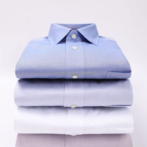 Chemises habillées pour hommes, faciles à porter, <span class=keywords><strong>sans</strong></span> <span class=keywords><strong>repassage</strong></span>, couleur unie, style business décontracté, chemises formelles pour le bureau - Product Image 2