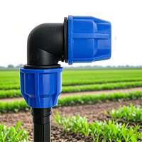 Raccord rapide lisse en PEHD 63 mm pour irrigation haute pression, connecteur de tuyau droit à emboîtement, résistant aux UV et aux produits chimiques, garantie 3 ans