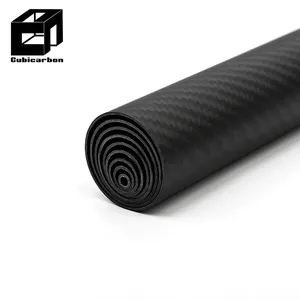 High Quality Toray Prepreg Carbon Tube 25mm 40mm OD Roll-wrapped Custom Diameter 4mm Carbon Fiber Tube