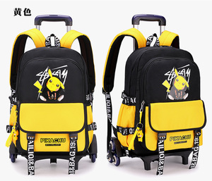 Hot Wholesale Boys Trolley Backpack Student School <b>Bag</b> With Wheels Detachable Waterproof Kids Causal Sports <b>Bag</b> Luggage Backpack - Product Image 2