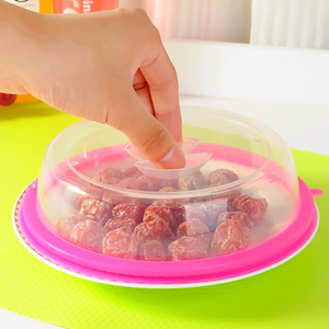 Stackable Plastic Food Storage <b>Lid</b> Round Clip On <b>Microwavable</b> Fridge Dish Bowl Cover - Product Image 3