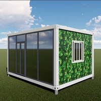 Maison de conteneur d'expédition simple pliable préfabriquée pour la mobilité et l'adaptabilité Mini maison de conteneur préfabriquée modulaire