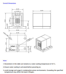 Chip de alta potencia de 1940nm 30W para soldadura de plástico/Procesamiento Textil-lente de colimador incluida - Product Image 2