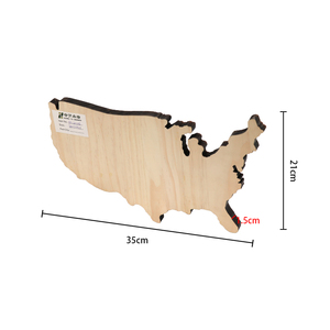 Nouveautés : <span class=keywords><strong>Carte</strong></span> <span class=keywords><strong>du</strong></span> <span class=keywords><strong>Monde</strong></span> et de l'Amérique en Bois Massif Peinte en 3D, Décoration Murale Certifiée Thème Journée de la Terre pour la Décoration Intérieure - Product Image 2