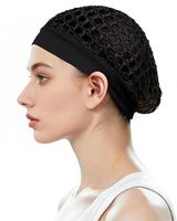 Filets à cheveux pour le sommeil Casquettes en crochet en rayonne respirante pour femmes Protecteurs de cheveux multicolores