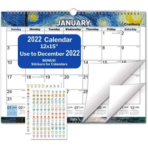 Sonoff — calendrier mural personnalisé, calendrier à pièces, 2022, impression de table pour la famille, hebdomadaire, ordinateur de bureau, nouveaux arrivages, 2022