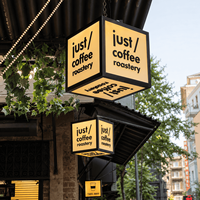 Enseigne lumineuse LED personnalisée en acrylique, logo éclairé, affichage publicitaire pour vitrine de magasin, restaurant, bar et commerce de détail
