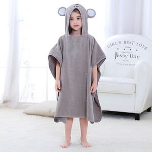 Michley personnalisé 100% coton enfants garçons peignoir filles dessin animé Animal enfants serviette à capuche - Product Image 5