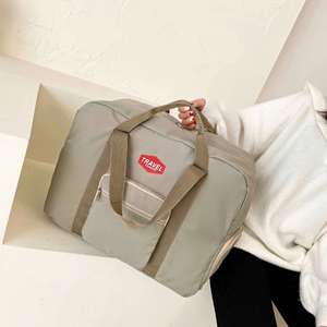 กระเป๋าเดินทางแบบถือสะพายขนาดใหญ่พิเศษ ทำจากผ้า Oxford สำหรับวันหยุดสุดสัปดาห์ พับเก็บได้ ขยายขนาดได้ มีช่องใส่รองเท้า สำหรับผู้ชาย - Product Image 5