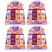 Boîtes de présentation PDQ imprimées sur mesure pour les emballages de vente au détail de pinces à cheveux et d'élastiques à cheveux