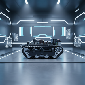 Tagliaerba Semovente Industriale a Benzina per Tutti gli Usi con Telecomando, Design Cingolato, Potenza 5000W - Product Image 1