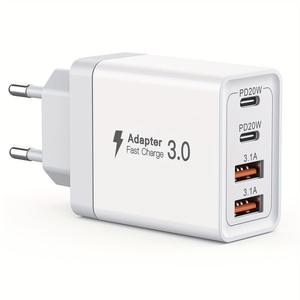 Tête <span class=keywords><strong>de</strong></span> charge rapide USB multi-ports, compatible avec les téléphones mobiles Android et <span class=keywords><strong>Apple</strong></span> 17, <span class=keywords><strong>chargeur</strong></span> rapide PD40W - Product Image 4