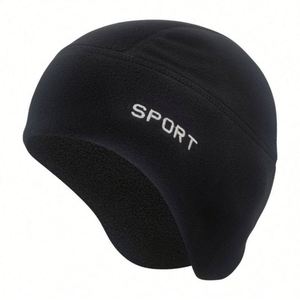 100% Polyester Polar Fleece <b>Beanie</b> <b>Hats</b> Warm Cap With Ear Flaps Outdoor Ski Windproof Earflap <b>Hat</b> for Cycling - Product Image 1