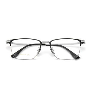 Lunettes de vue demi-cerclées rectangulaires pour hommes en titane pur, verres acryliques légers, origine Danyang TA2217 - Product Image 1