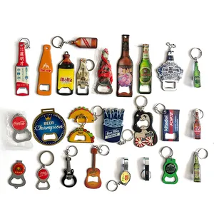 Goedkope Aangepaste Metalen Sleutelhanger Bier Flesopener Sleutelhanger Met Logo/Flesopener Sleutelhanger