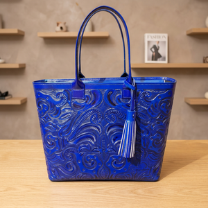 Bolso de Mano Personalizable de Cuero Genuino para Mujer, con Cierre de Cremallera, Doble Correa, Ideal para Viajes, para el Día de San Valentín - Product Image 3
