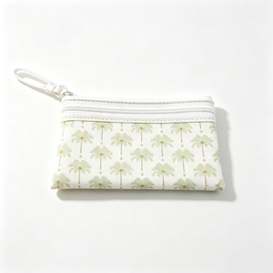 Customized Canvas coin <b>purse</b>, Zipper coin pouch, <b>Cute</b> small wallet for women, Mini card holder pouch - Product Image 2