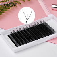 Extensions de cils individuelles faites à la main, véganes et confortables, pour salon de beauté, courbure C et D, en plateau, 0.05 0.07 5D 3D 4D, cils en forme de W, 8-15mm