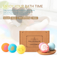 Coffret de 12 bombes de bain personnalisées avec logo, parfumées jasmin, rose et lavande, pour cadeaux de spa et d'hôtel, vente en gros