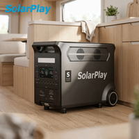 Station d'alimentation portable SolarPlay 3600W avec batterie LiFePO4, onduleur hybride et éligibilité ITC à 30 % pour la sauvegarde d'énergie domestique aux États-Unis