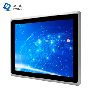 Su misura impermeabile IP65 15 pollici lcd 1024*768 tutto in uno tablet PC 5 * LAN VESA Fanless Touch Screen pannello industriale PC