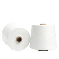 Prix Compétitif Fil Filé en Polyester 100% 32S Écologique Recyclé Teint Haute Résistance pour Chaussettes Couture Broderie
