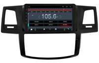 Radio Mobil Android 2 Din 9 Inch, Panggilan Telepon Handsfree, Pemutar DVD Mobil untuk Toyota Fortuner Hilux 2007 2008 2012 2014 2015