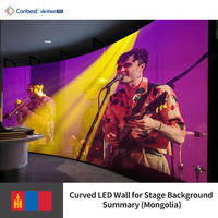 Mur vidéo LED incurvé sur mesure Canbest série FL, pas fin de 1,53 mm, P1.5, 5760x1440mm (18,89x4,7 pieds) pour simulateur immersif aux États-Unis