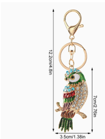 Porte-clés créatif hibou personnalisé avec logo, nouveau modèle, accessoire de sac tendance pour clé de voiture