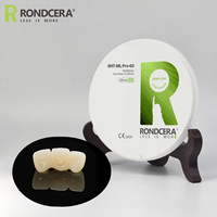 Bloc de zircone Rondcera SHT-ML Pro 4D à haute résistance aux fractures pour pont multi-unités, fabriqué en usine en Chine