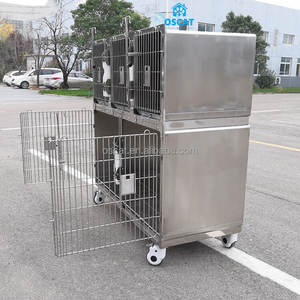 OSCAT en uygun fiyat veteriner araçları dayanıklı Vet 5 kapı kafesi veteriner hastane kafes setleri - Product Image 6