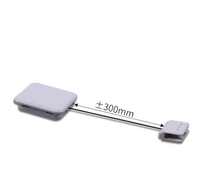 White Black Rectangle Plastic Portable Name Tag Stretchable Decorative Badge Reel Thick Business Promotional <b>Gifts</b> - Product Image 6