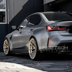 Jantes forgées XINLAI Custom Chrome Angular Split-Spoke 18-22 pouces 5x112 5x114.3 pour Audi RS6 RS7 et voitures AMG - Product Image 4