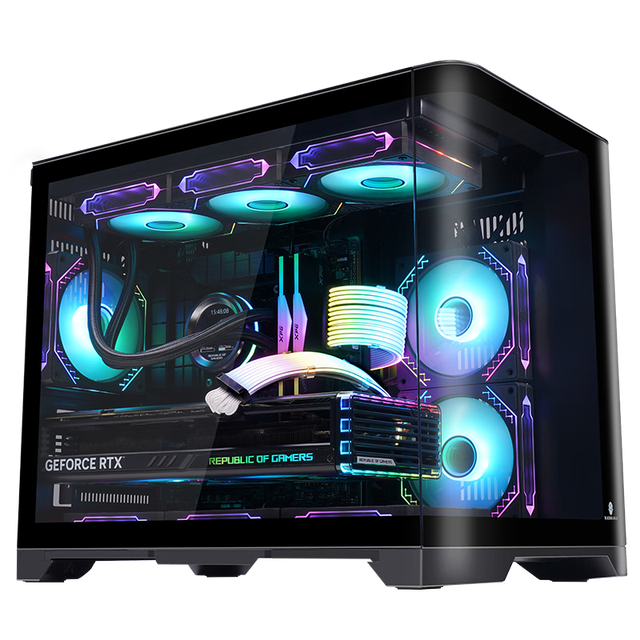 Mid Tower Gaming Computer Case ATX MATX Plastic Stock Full Side Transparent Mini Ocean View 240 Water-Cooled Desktop USB Front