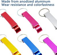 Livraison Rapide – Décapsuleur Porte-clés en Aluminium 8 Couleurs Vives – Outil de Bar Portable pour Bière – Idéal pour Promotion et Expédition en Gros