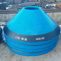 Repuestos para Trituradora de Cono Telsmith 48FC, Revestimiento de Tambor Mn18Cr2 T400 T500, Manto Cóncavo de Aleación de Acero, Minería de Minerales, Nuevo y Usado, Fundición