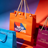 Sacs de courses en papier kraft écologiques et recyclables personnalisés avec poignées, logo de marque imprimé pour les magasins de détail et les événements