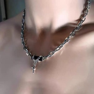 PFT 유니섹스 티타늄 스틸 클래식 미니멀리스트 시크 라이트 럭셔리 대나무 체인 펜던트 목걸이 - Product Image 6