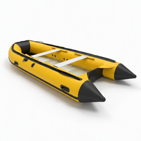 Perahu Karet Yanlyn YLS-470 1.0mm TPU/PVC, Kapal Sport Tiup untuk Memancing, Kapasitas 8 Orang, Lipat, Ringan, Tahan Lama, dan Stabil