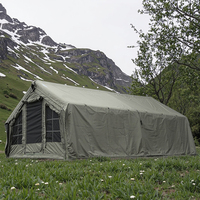 Tente de camping gonflable grand format à montage rapide, durable, imperméable, pour la randonnée et les voyages, avec colonnes d'air