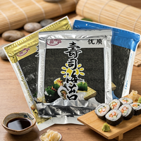 Snacks de Nori frais et sains, grillés, séchés, croustillants, algues marines pour sushi