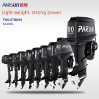 Moteur hors-bord PARSUN T8 8HP, vente directe usine, moteurs hors-bord en Chine, moteur hors-bord 2 temps, moteur de bateau en stock