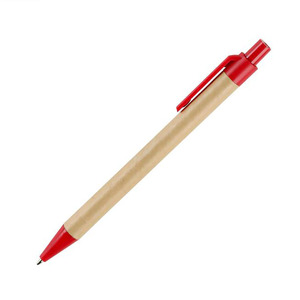 NP-003JX Eco-Friendly Kraft <b>paper</b> Ballpoint Pen Multi-Color Refillable 1.0mm Nib Office School Use Kraft <b>Paper</b> Body - Product Image 3