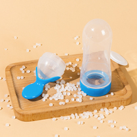 도매 여러 색상 90ml zable 실리콘 아기 병 BPA 무료 아기 먹이